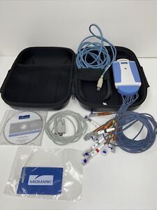 Midmark IQecg USB ECG EKG System w/ Leads and Case Operation Manuals Disc Etc