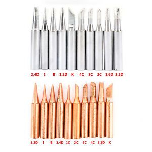 10pc/Set 900M-T Soldering Tip Electric Iron Head Series Solder Tool LW
