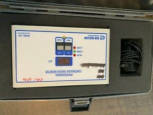 sun nuclear radon 1027 continuous radon monitor with case