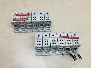 Lot of 12 Bussmann PDBFS220 600V 3/16 Hex 1/8 Hex Power Distribution Block