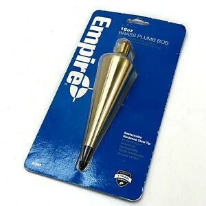 EMPIRE 916BR Brass Plumb Bob,w/Steel Tip,16 oz. G4875346