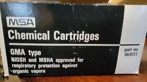 MSA Chemical Respirator Cartridges - 464031 - Box contains 10 filters