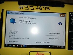 Leica Data Collector Model ICon CC60 Rugged Tablet Carlson PC