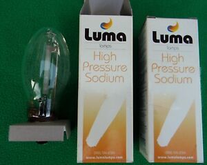 2 New Luma High Pressure Sodium Bulb HPS100/MED/U