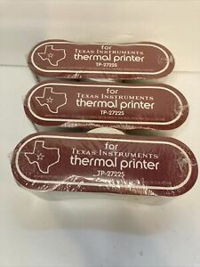 NOS New Texas Instruments Thermal Paper TP-27225 Lot Of 3 Packs Of 3, 12 Rolls!