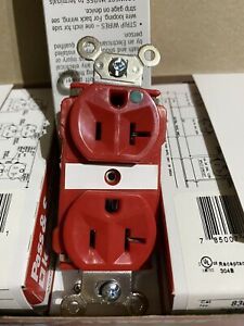Box Of 10 Pass And Semour 8300-r Hospital Grade Receptacles Red