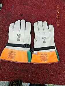 KUNZ #1050 RUBBER INSULATING GLOVE PROTECTOR 12&#034; O. A. L. &amp; CARRYING BAG
