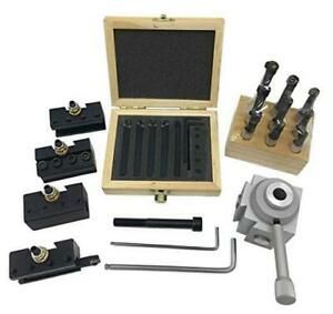 Mini Quick change tool post holder set +9pcs 3/8 boring bar+3/8&#034; 5Pcs