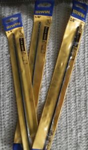 Drill bits 1/8 inch by 12 inch 3 pieces
