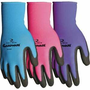 GardWare Women&#039;s Large Breathable Nitrile Palm Garden Glove C515ACL  - 1 Each
