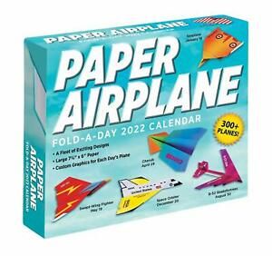 Andrews McMeel Paper Airplane 2022 Fold-A-Day Calendar   w