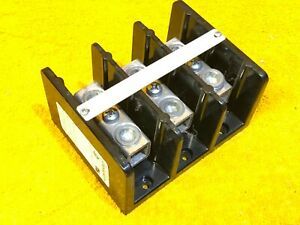 ALLEN BRADLEY 1492-PD3C112 DISTRIBUTION 255 AMP TERMINAL BLOCK 3-POLE 600 VAC