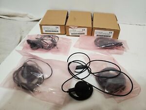 Lot of 8x Genuine Motorola BDN6719A Flexible Ear Receiver Radio Police Fire EMS