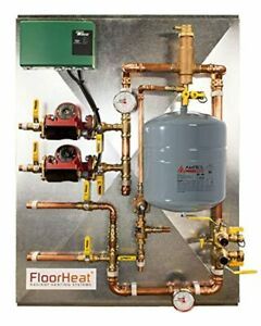 2-Zone Preassembled Radiant Heat Distribution/Control Panel System