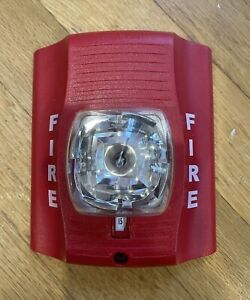 System Sensor Wall Mount Red SR( Used) Tested 100%work
