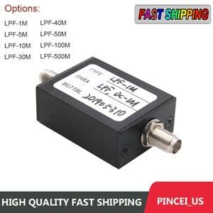 LPF RF Low-Pass Filter w/SMA Female Connector 50 1M-500MHz optional