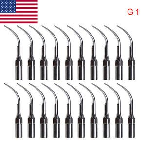 20 Dental Ultrasonic Scaler Tip G1 for EMS Handpiece