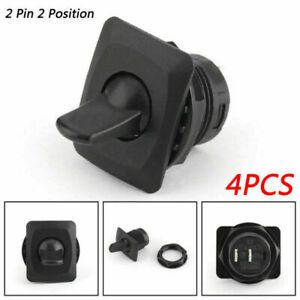 4PCS R13-402A SPST Toggle Switch 2 Pin 2 Position (ON)-OFF 6A/125VAC 3A/250 S3