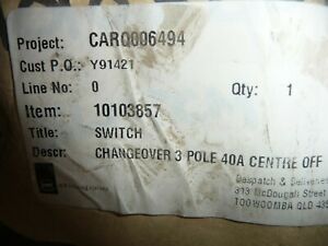 3Pole Changeover Switch 10103857 40 A