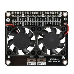 for Raspberry Pi 4B Dual Cooling Fans, Raspberry Pi 4B Heatsink Kit, for RaspbB3