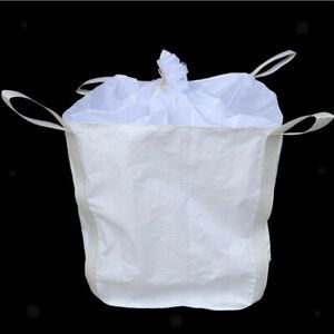 FIBC Bulk Bag Super Sack 3.0x3.0x3.6&#039; Basic W/ Duffle Top &amp; Discharge Spout,