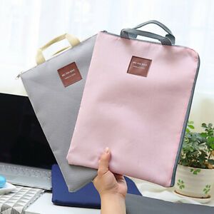 A4 Stationery File Pocket Double Layer Nylon Folder Portable School Office