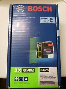 Bosch GLL40-20G Green-Beam Self-Leveling Cross-Line Laser NEW AND SEALED