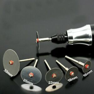 6Pcs/set Stainless Steel Slice Metal Cutting Disc with 1 Mandrel for Dremel