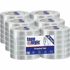 Aviditi Tape Logic 1 Inch x 60 Yards Reinforced Glass Filament Strapping Tape...