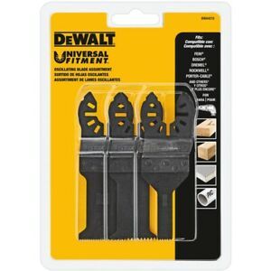 DeWalt High Speed Steel Oscillating Blade Set For  3 pc