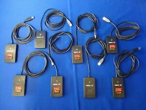 Lot of 8 Wave ID RF IDeas pcProx Plus RDR-80581AKU Reader USB - All Power on