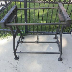 Vintage Cast Iron 35x26x26&#034; Table Bench Kitchen Island by GF Anderson Co CHICAGO