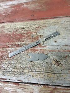 GENERAL NO. 777 &amp; 300 CENTER THREAD GAGE &amp; RULE MACHINIST STARTER LOT TOOLS