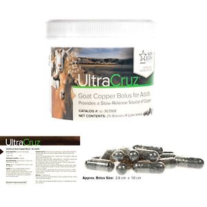 UltraCruz - sc-363568 Goat Copper Bolus Supplement for Adults, 25 Count x 4 G...