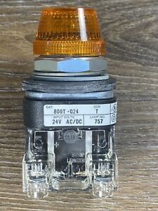 *New Allen Bradley Pilot Light Push-to-Test 800T-Q24A 800TQ24 Amber Incandescent