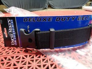 Uncle Mike&#039;s Deluxe Duty Nylon Web Belt 8802-1 Large (38-42) Black NEW