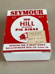 SEYMOUR Hill Pattern Pig/Hog Rings #H-1 Copper Total of 75 Rings in Box