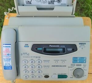 Panasonic KX-FP105 Fax Machine Telephone Copier &amp; Phone Line Tested turns on.