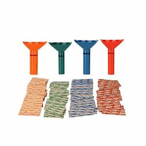 Coin Counters &amp; Coin Sorters Bundle 4 Color-Coded Tubes/100 Assorted Wrappers