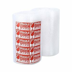 GGQQ 2 Rolls of Bubble Cushioning Wrap,12&#039;&#039; x 36 Feet Bubble Cushioning Roll,