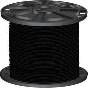 SouthWire THHN Wire 500 ft. 95 Amp 4-Gauge 1-Conductor Non-Grounded Copper Black