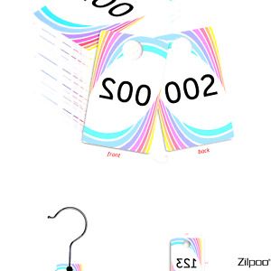 Plastic Tags, 001-999 Number Series, Reusable Normal and Reverse Mirror Image...