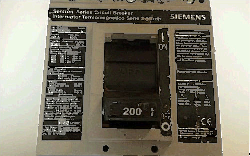 600/3 for sale, Siemens hfxd63b200 sentron series circuit breaker