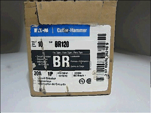 120 40 for sale, Cutler hammer br120 1p 20 amp breakers 120/240 volt (4) new boxes of (10) = (40)