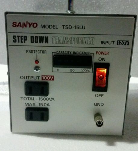 SANYO STEP DOWN TRANSFORMER  INPUT 120V