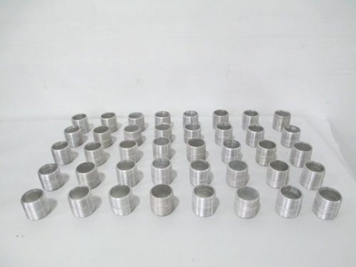 Lot 40 new 1-1/2in x 1-1/4in npt aluminum conduit nipple pipe d239468 for sale