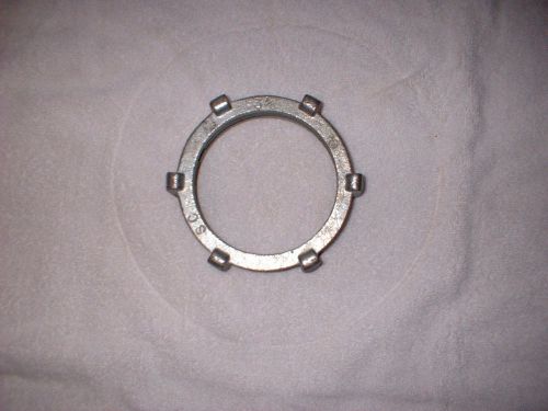 Metal conduit lock nut  3 1/2&#034;  x  1 1/2&#034; h for sale