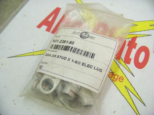Autogear 931-2381-60 2GA 3/8 Stud x 1-5/8 Elec Lug, crimp, bag of 10