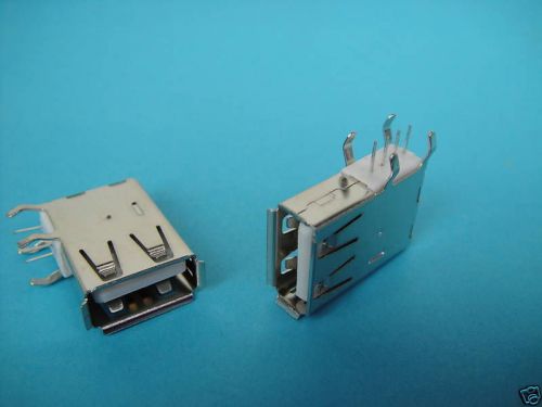 100pcs right angle usb female panel chassis socket,pk6 for sale