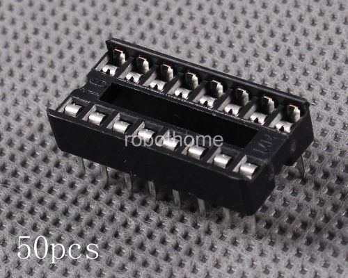 50PCS DIP 16 pins IC Sockets Adaptor Solder Type Socket brand new